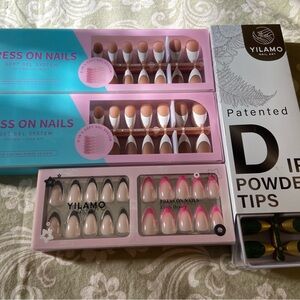 Yilamo Press On Nails Set (Assorted Variety 4 pks)